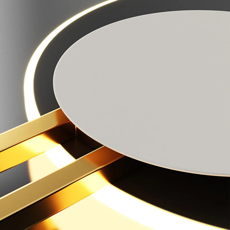 Applique murale LED ronde en métal blanc ou noir, 220V, 120 cm, avec gradation variable – éclairage décoratif pour hall, foyer, bureau ou salle à manger
