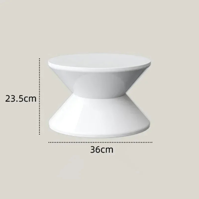 Tabouret de chevet multifonctionnel INS – style nordique créatif, siège sablier en plastique, petite table basse pour salon ou chambre