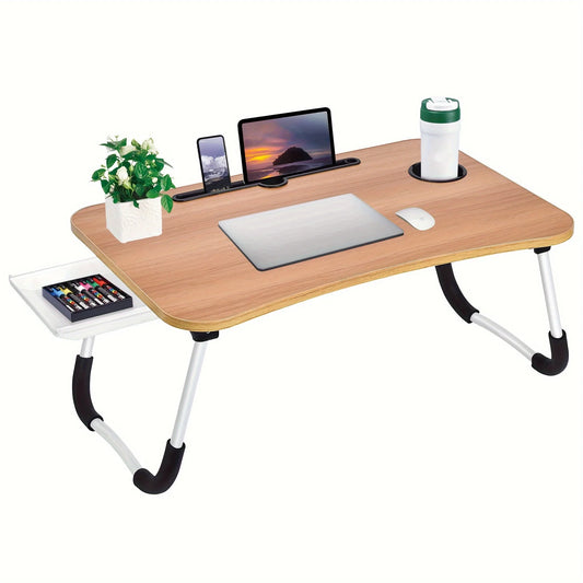 Table pliante multifonction pour ordinateur portable, lit ou canapé – support de lecture, d’écriture ou plateau de petit-déjeuner portable