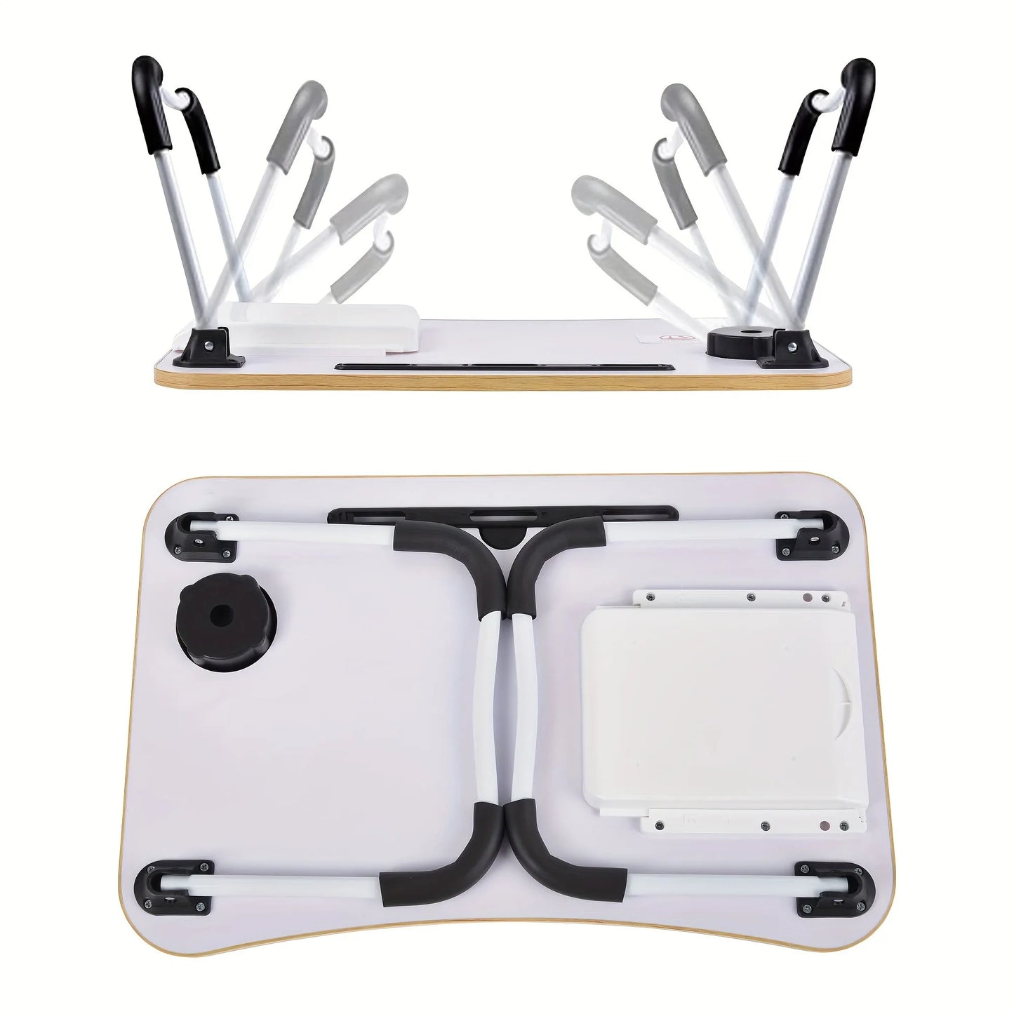 Table pliante multifonction pour ordinateur portable, lit ou canapé – support de lecture, d’écriture ou plateau de petit-déjeuner portable