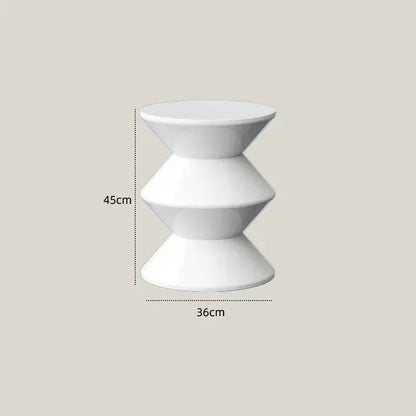 Tabouret de chevet multifonctionnel INS – style nordique créatif, siège sablier en plastique, petite table basse pour salon ou chambre