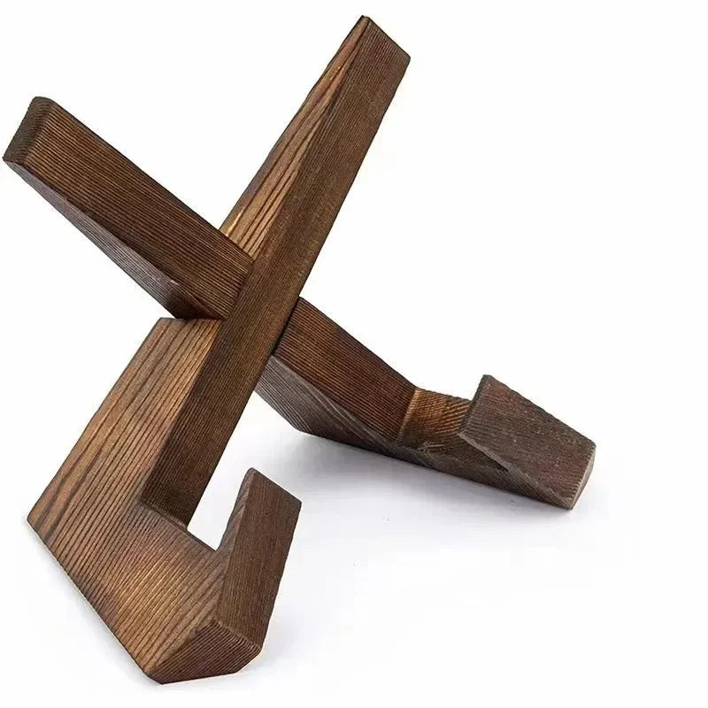 Porte-recette en bois – support décoratif pour livre de cuisine, repose-livre pour comptoir de cuisine, bureau ou table